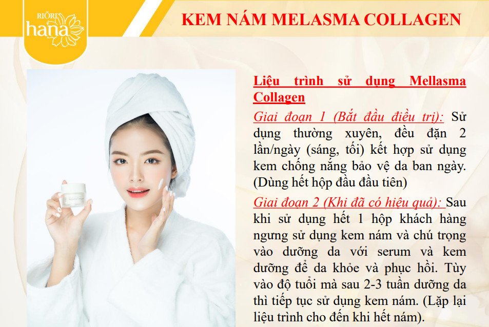 Kem Hỗ Trợ Trị Nám Riori Melasma Collagen