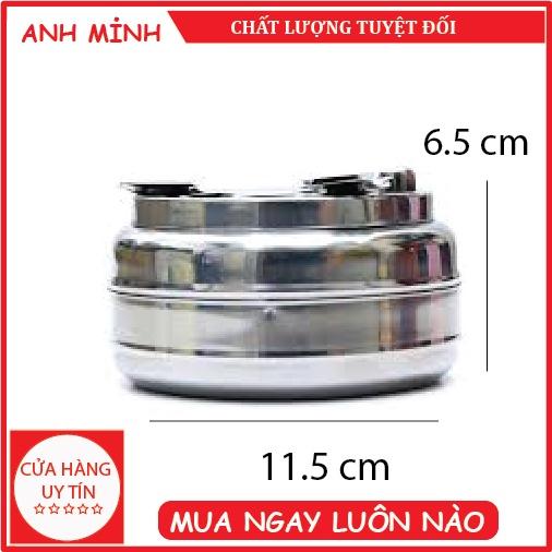 Gạt tàn inox có nút bấm đóng mở ngăn đựng xịn xò