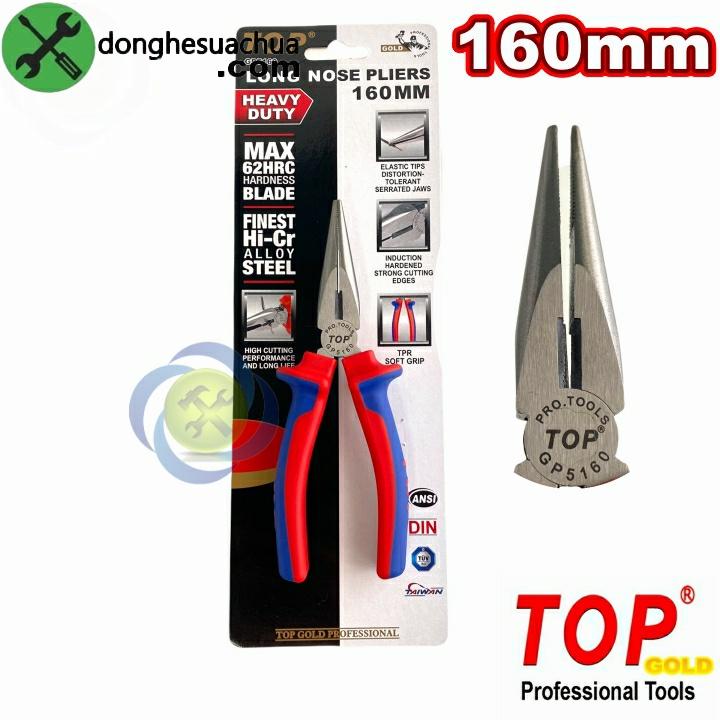 Kìm nhọn TOP GOLD GP5160 loại 6inch dài 160mm