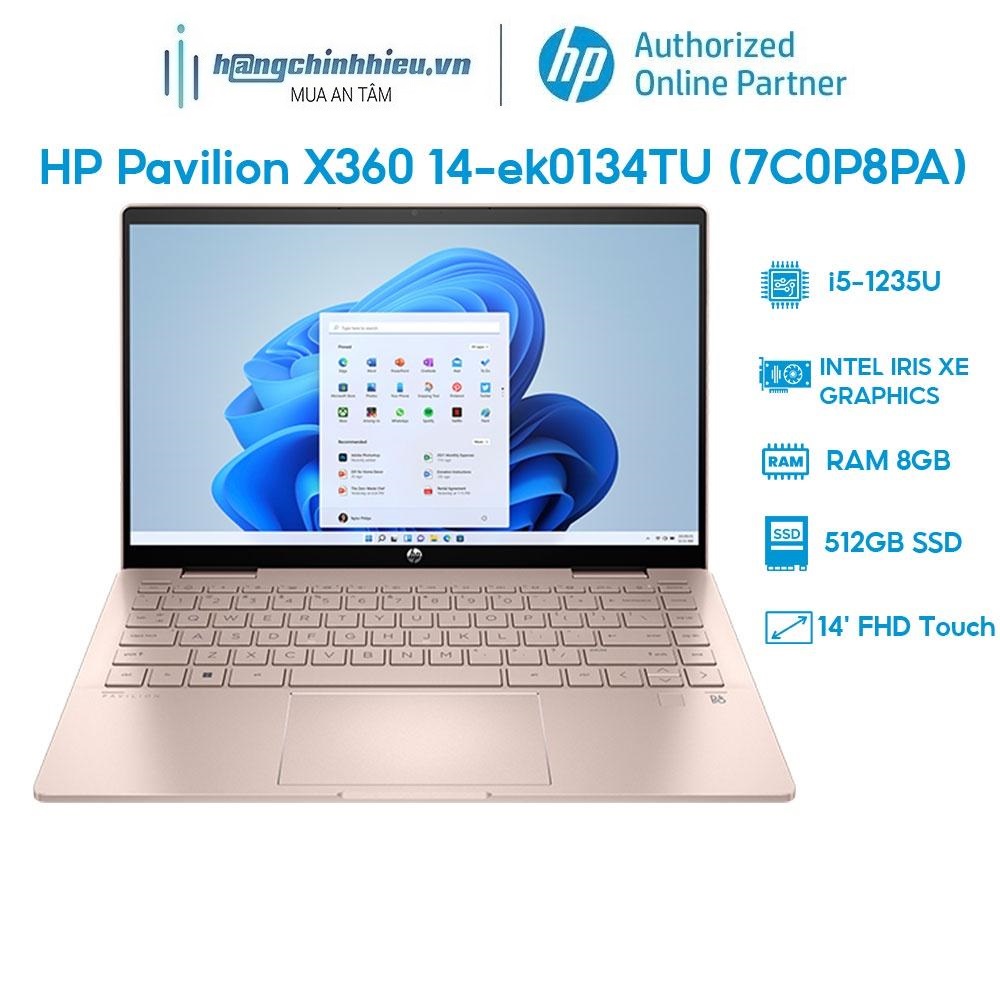 Laptop HP Pavilion X360 14-ek0134TU 7C0P8PA i5-1235U | 8GB | 512GB | 14' Touch Hàng chính hãng