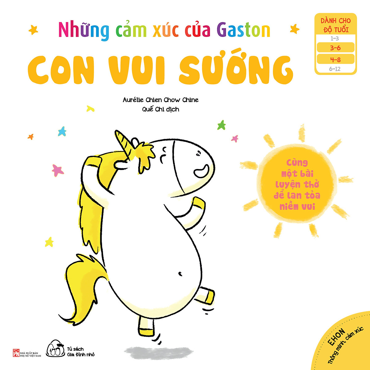 Sách Muki - Bộ 6 Cuốn Ehon Thông Minh, Cảm Xúc: Những Cảm Xúc Của Gaston (Từ 3 - 8 Tuổi)