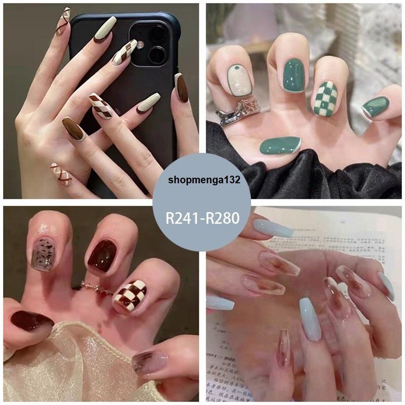 Móng tay giả đẹp làm nail kèm keo / R241- R260