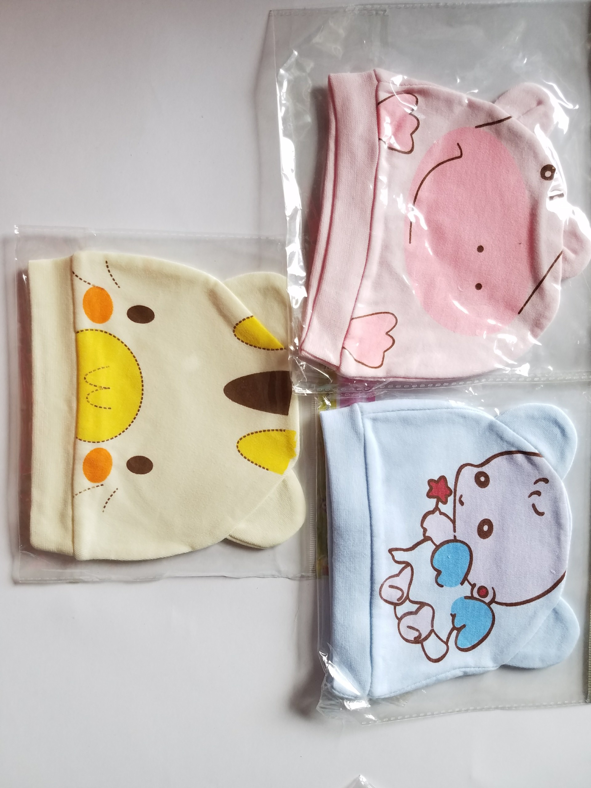 Set 04 Nón Cotton thường cho bé (Giao màu ngẫu nhiên)