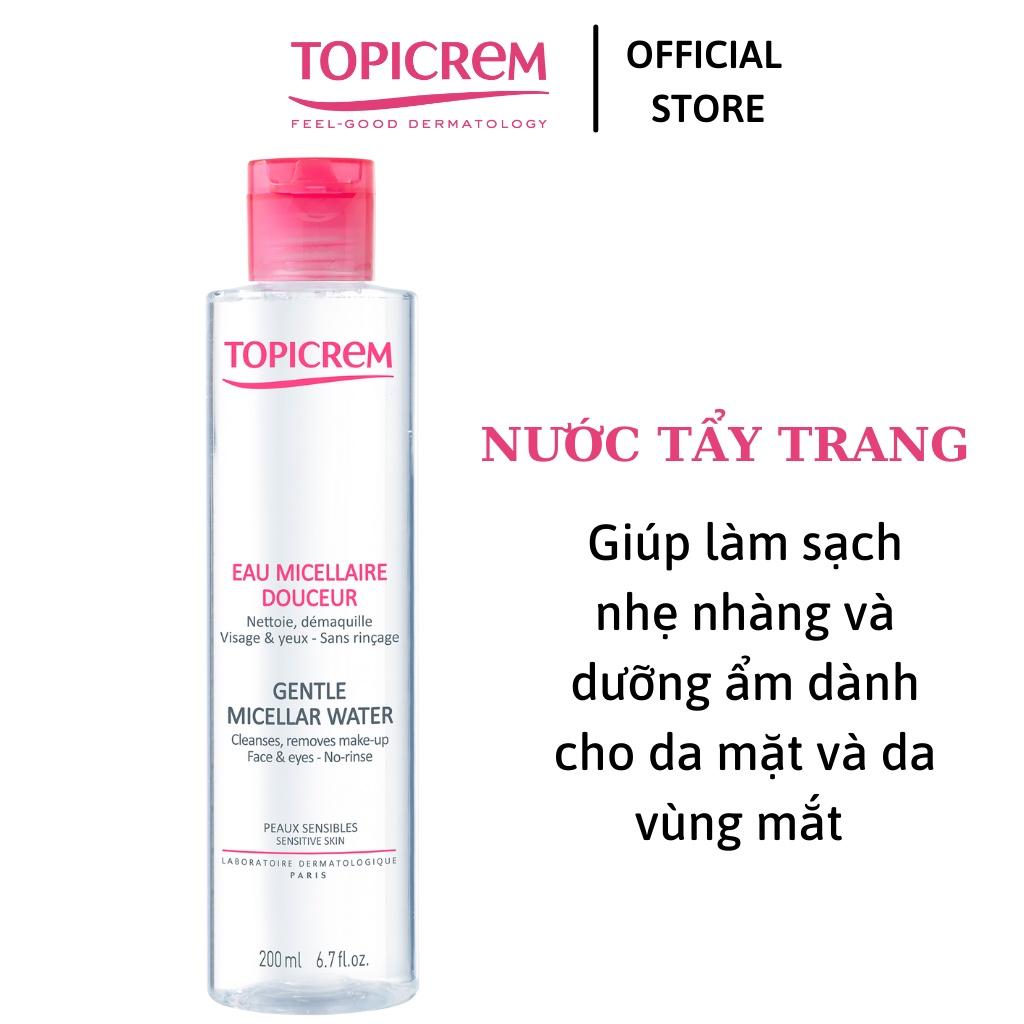 Nước tẩy trang dịu nhẹ - Topicrem Gentle Micellar Water 200ml