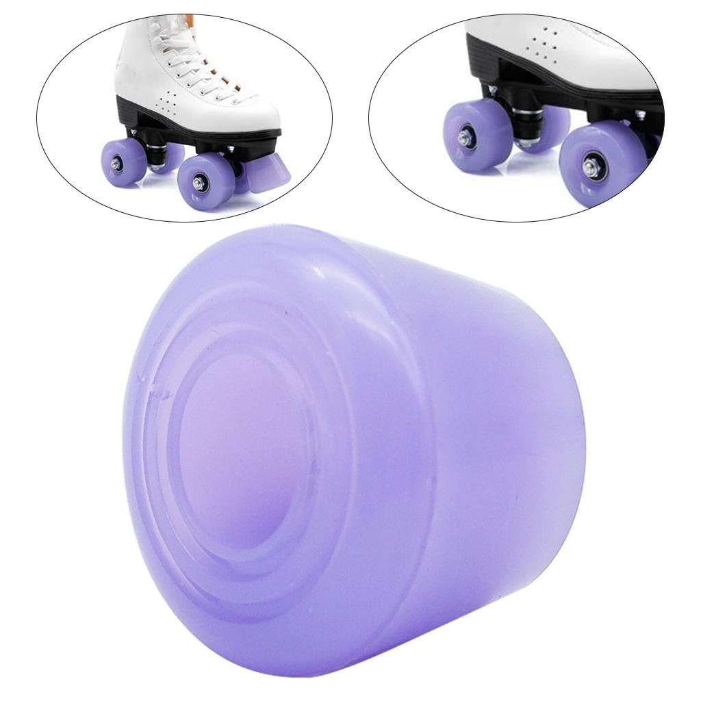 Durable PU Roller Skate Stoppers Toe Stop Rubber Skate Braking Plug Pad Replacement for Skating Practice Training Accessories