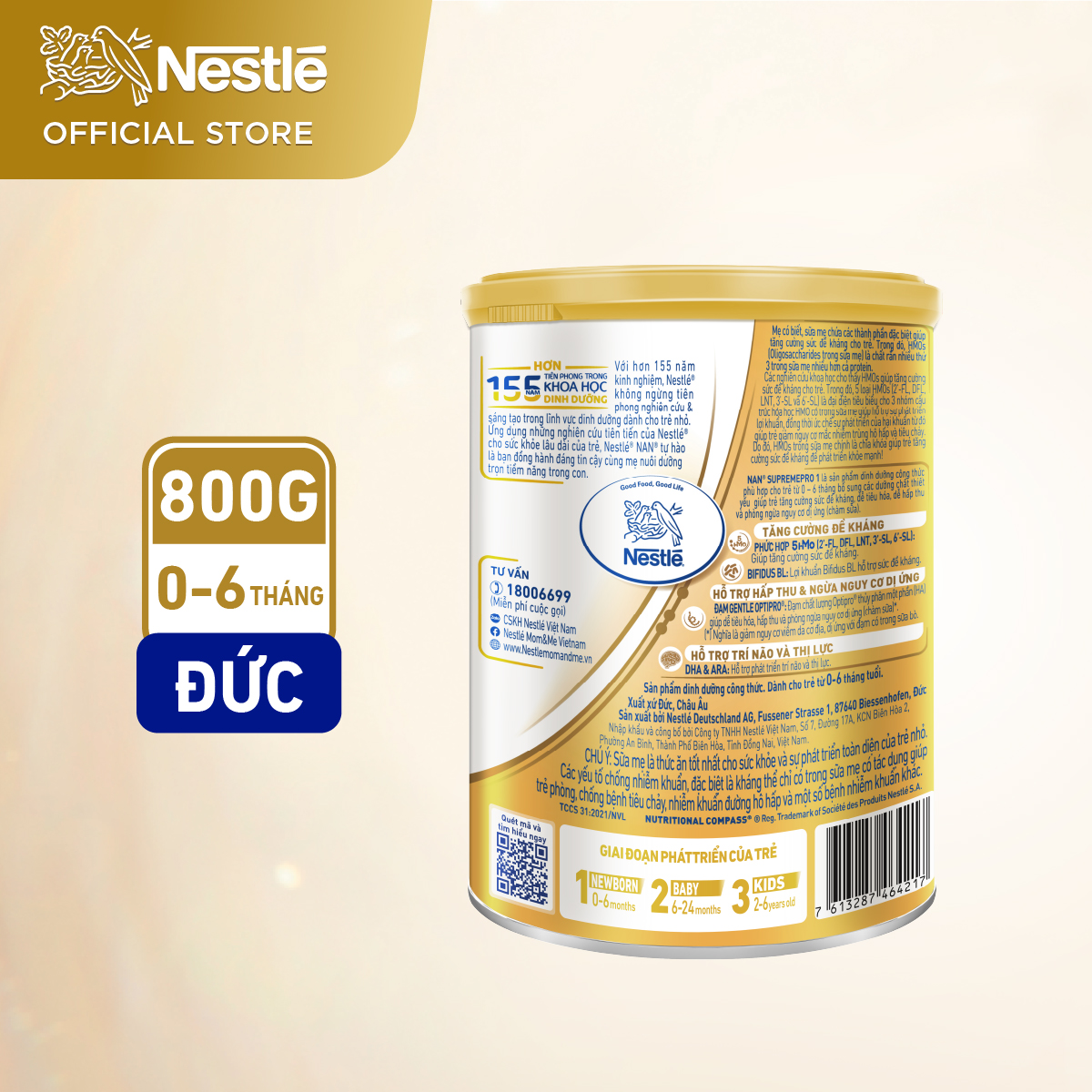 Sản phẩm dinh dưỡng công thức Nestlé NAN SUPREMEPRO 1