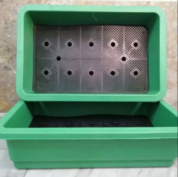 Combo 10 Khay Nhựa Trồng Rau Sạch Thông Minh Hình Chữ Nhật KT: 65x42x16cm - Chất Liệu Nhựa Dày, Bền, Đẹp VTNN Nông Điền Trang