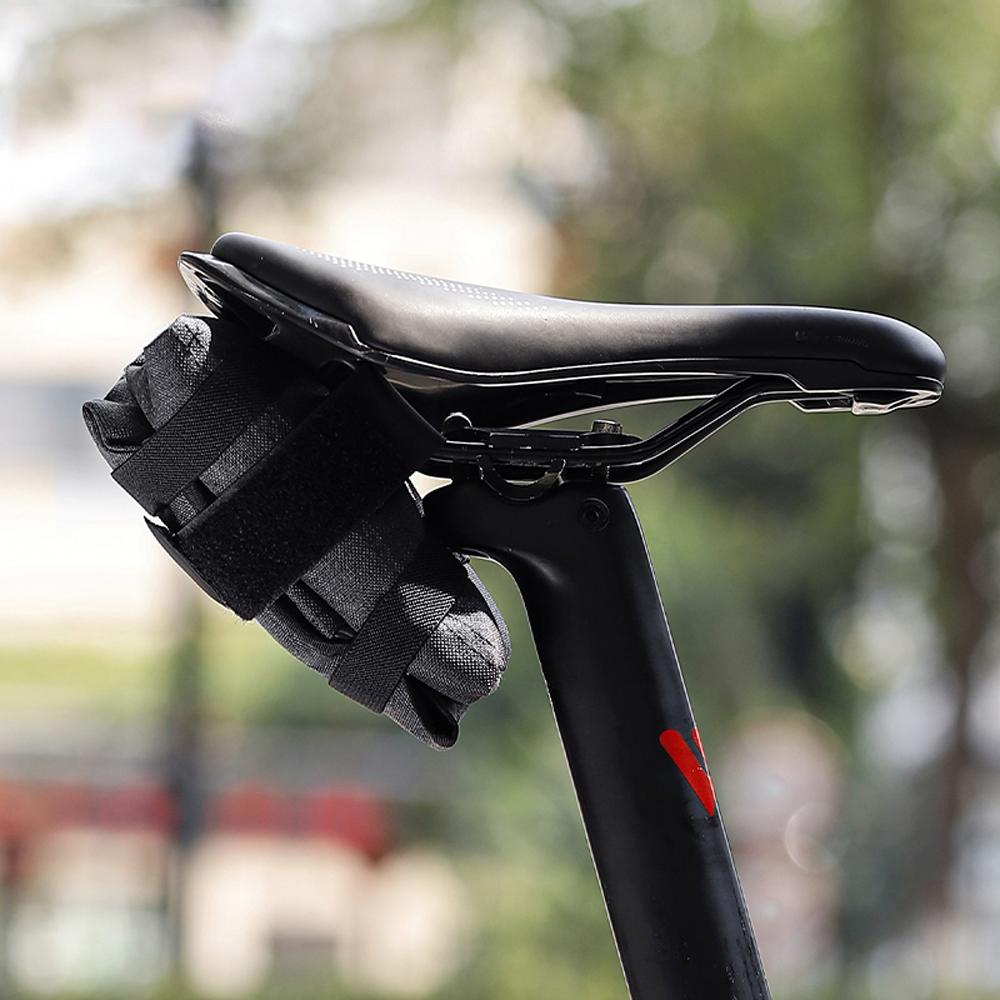WEST BIKING Practical Bicycle Tool Storage Bag Folding Portable Cycling Bag Bicycle Riding Foldable Bag Bike Saddle Bag
