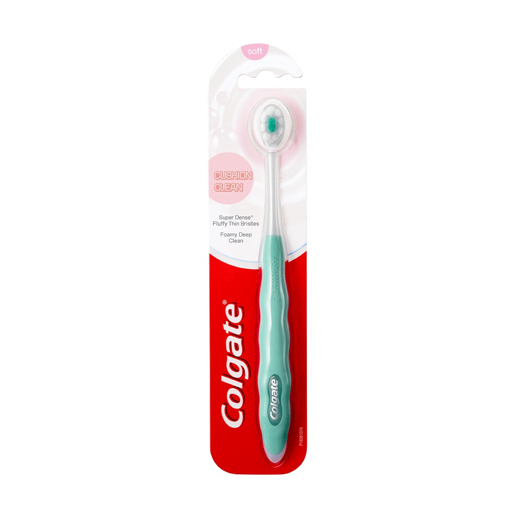 Bộ 12 bàn chải đánh răng Colgate Cushion Clean tặng kèm 12 tuýp Kem đánh răng Colgate size du lịch