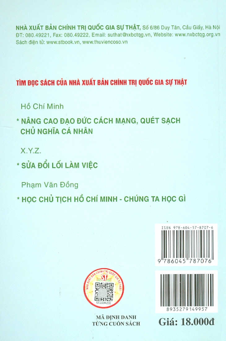 125 câu nói của chủ tịch Hồ Chí Minh về công an nhân dân