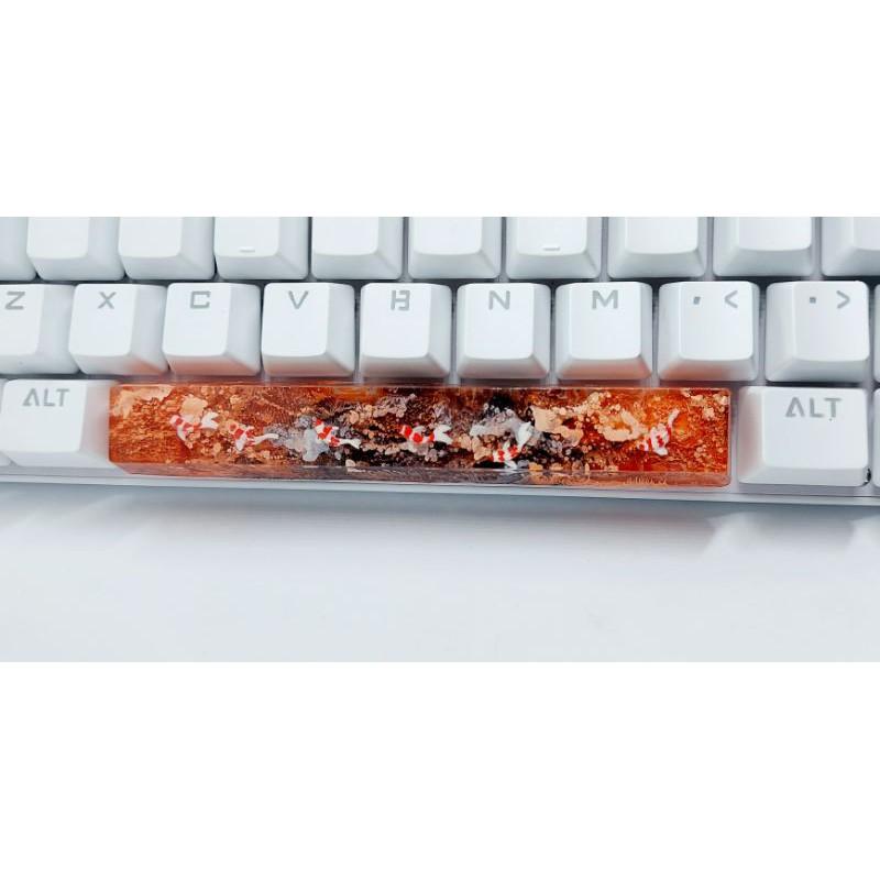 Keycap artisan cá koi spacebar 6.25u trang trí bàn phím cơ.