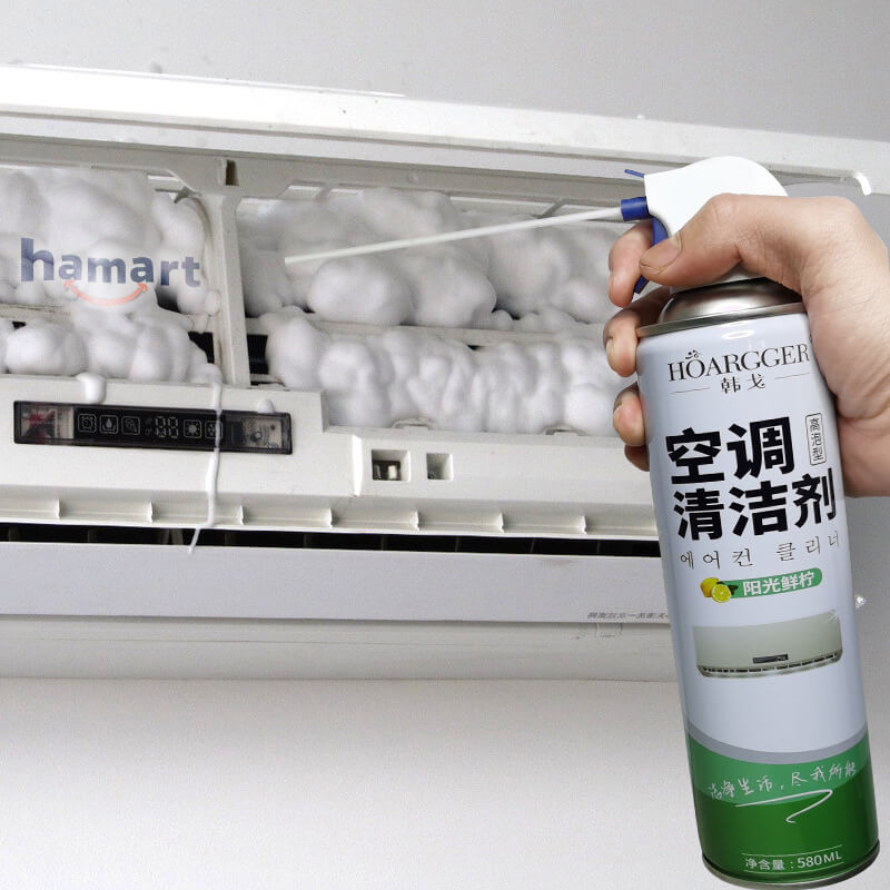Chai Xịt Vệ Sinh Điều Hoà 580ML Hương Chanh Tạo Bọt Tẩy Rửa Vệ Sinh Dàn Máy Lạnh Quạt Làm Mát Tại Nhà Hiệu Quả - Hàng Chính Hãng