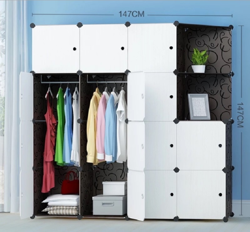 Tủ nhựa ghép 16 ngăn - Đen icon 14N2X