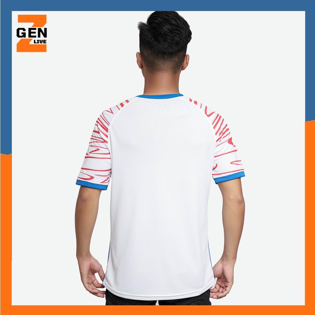 Áo cổ tròn, áo thun thể thao nam chất vải thấm hút họa tiết tay - LZ FASHION - ARD002