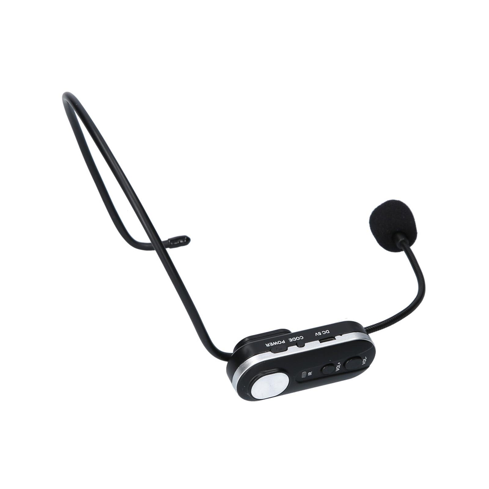 Micrô không dây UHF đeo trên đầu, có Bộ phát MIC thu ngoài trời 6,5mm