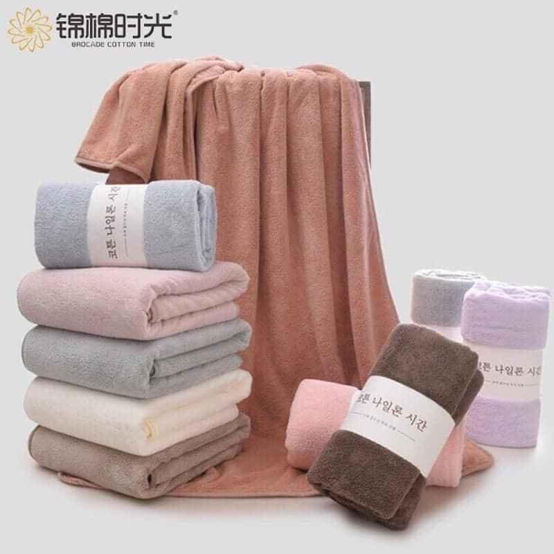 Khăn TẮM bông xuất HÀN QUỐC dày mịn cao cấp
