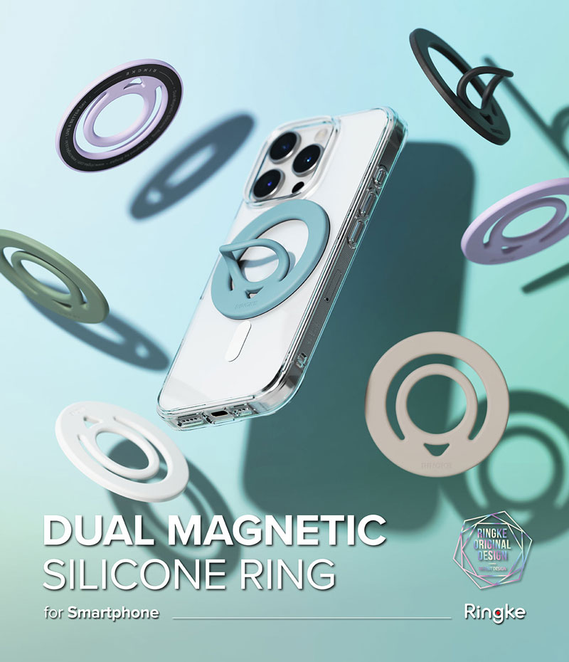 Vòng hít từ tính RINGKE Dual Magnetic Silicone Ring - Hàng Chính Hãng