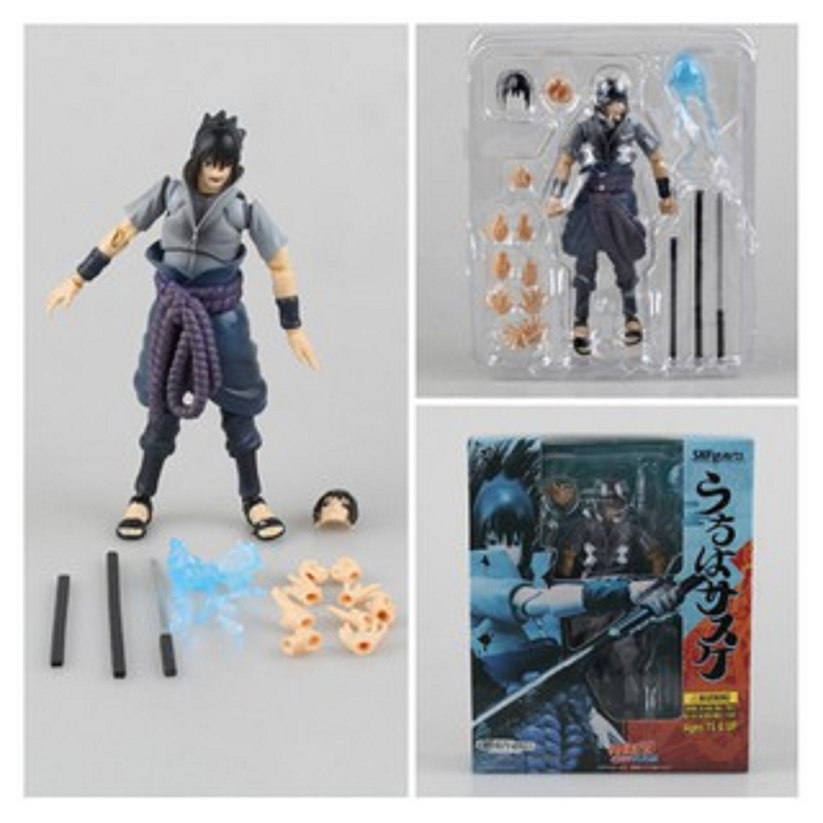 Mô hình khớp cử động Sasuke áo đông sắc nét từng chi tiết, khớp tốt, cao 15cm