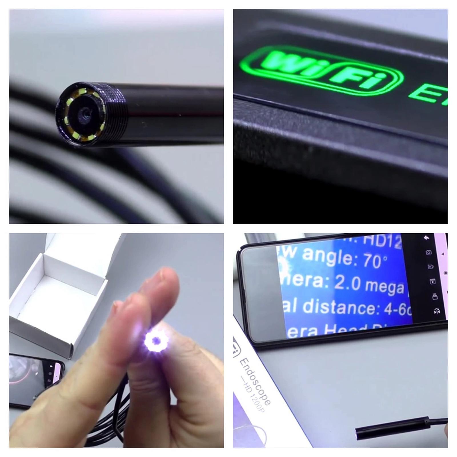 Wireless WiFi Endoscope Waterproof Inspection Camera 720P for Phone