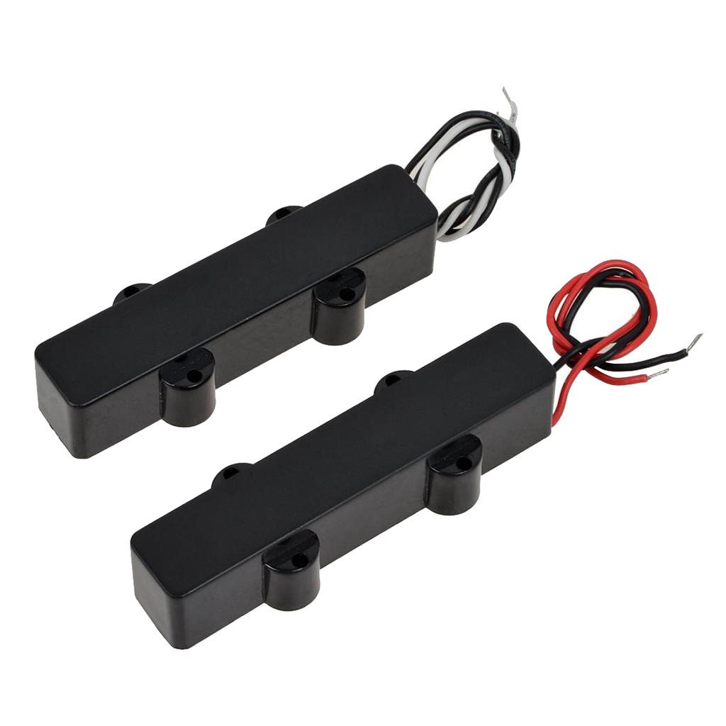 Jazz Bass 4 String Neck and Bridge Pickup Set for J Bass Pickups