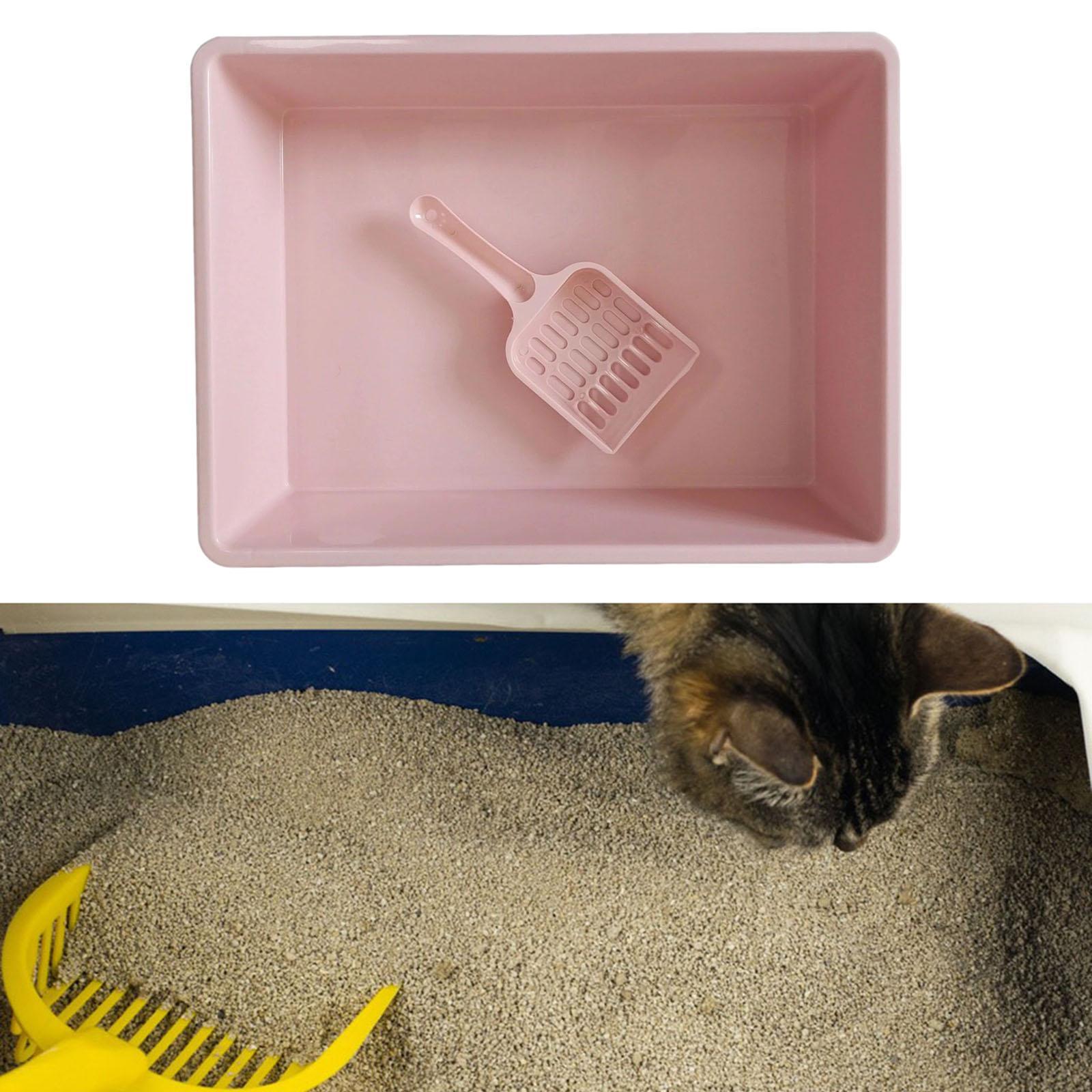 Cat Litter Box Pet Litter Tray Toilet Litter Pan Kitty with