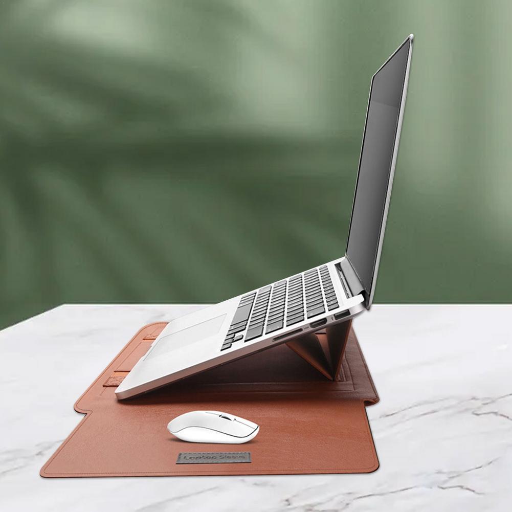 Đứng Bao Da PU Mềm Laptop Cho Macbook Air Pro 13 14 15.6 Inch Túi Đựng Máy Tính Xách Tay Máy Tính Bảng dành Cho Xiaomi