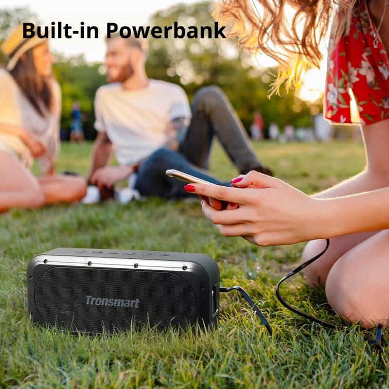 Loa bluetooth 5.3 Tronsmart Force SE Công suất 50W Chống nước IPX7 - Tích hợp làm sạc dự phòng - Hàng Chính Hãng - Bảo Hàng 12 Tháng