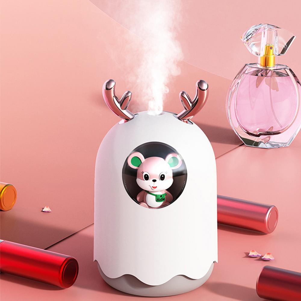 Máy Tạo Độ Ẩm Không Khí Mini Hộ Gia Đình Nhỏ Dưỡng Ẩm Thơm Xe Ô Tô Sáng Tạo Hình Thú Dễ Thương Gấu USB Tạo Độ Ẩm