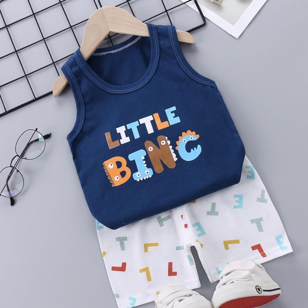 Đồ bộ bé trai Easy Baby từ 7-16kg, bộ quần áo bé trai chất vải cotton mềm mịn thoáng mát