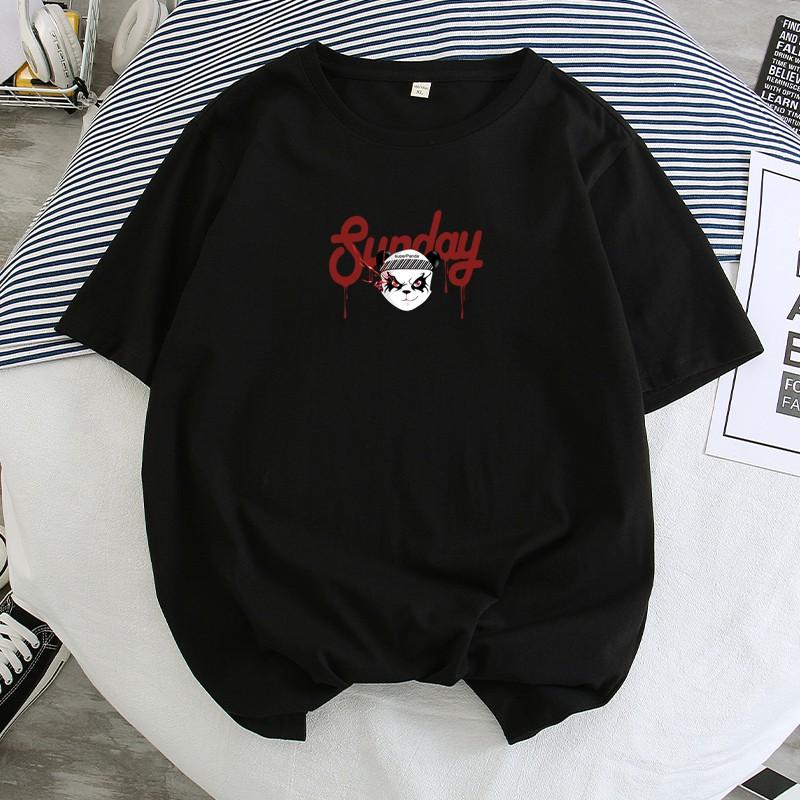 Áo Thun Nam Tay Ngắn In Hình Gấu Trúc Cá Tính