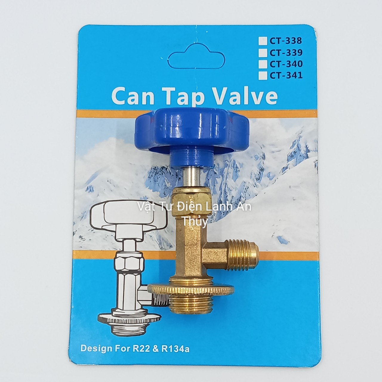 Van mở khóa gas lon R600 - Đầu mở gas lon R600 - Van gas lon R134 - Van mở nắp gas lon R600 - Dụng cụ mở gas lon