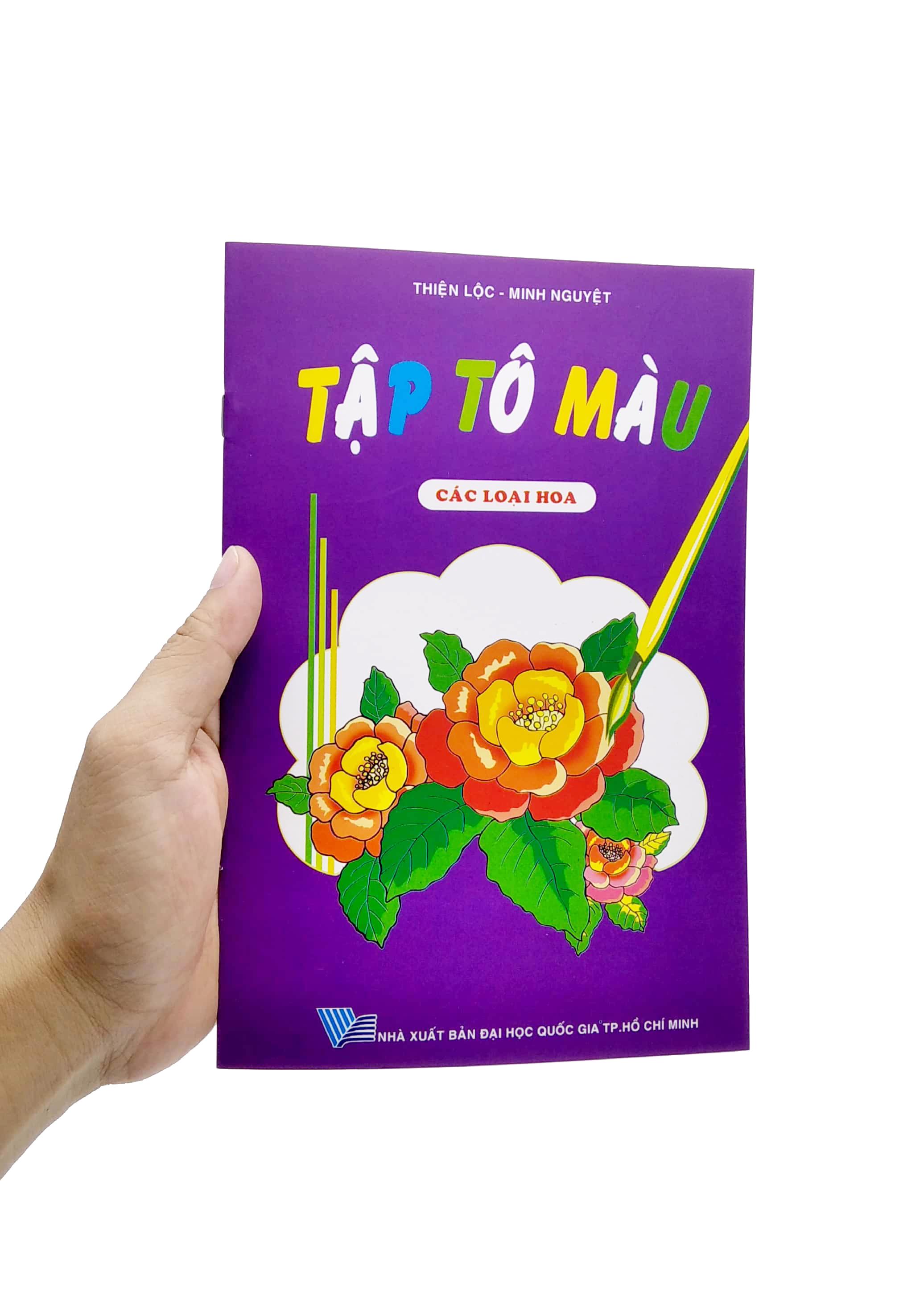 Sách - Tập Tô Màu - Các Loại Hoa