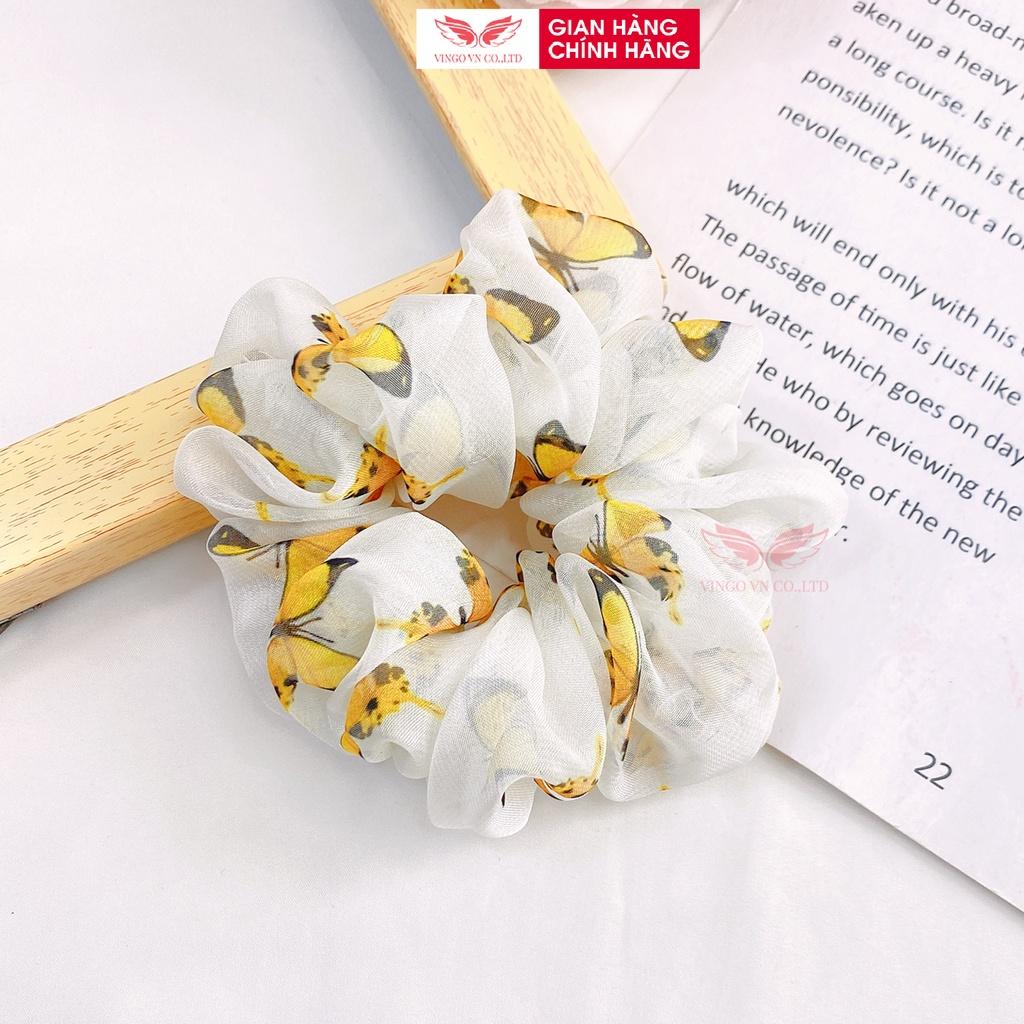 DÂY BUỘC TÓC SCRUNCHIE DỄ THƯƠNG VINGO NHIỀU MÀU XINH XẮN PHONG CÁCH HÀN QUỐC DBTL VNGO