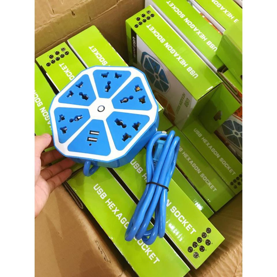 Ổ cắm điện hình trái cam 2 cổng USB