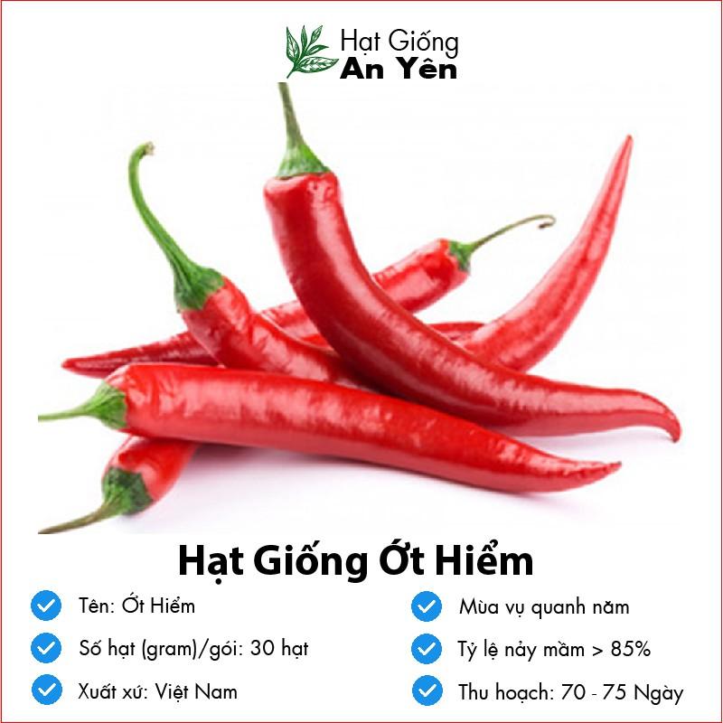 Hạt giống Ớt Hiểm Siêu Cay thu hoạch sớm, dễ trồng, nảy mầm cao, sinh trưởng khoẻ