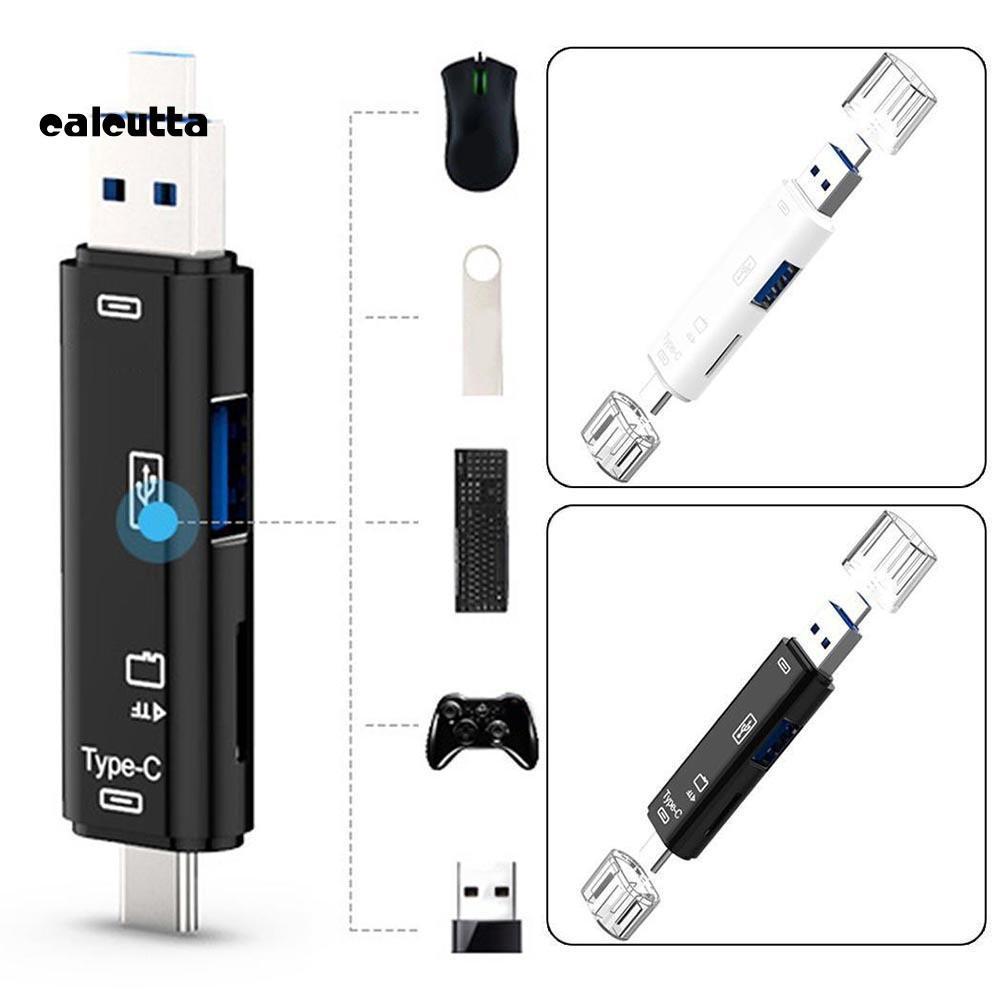 ★DC★5 in 1 USB 3.0 Type-C Micro OTG TF Micro Security Digital Card Reader Adapter