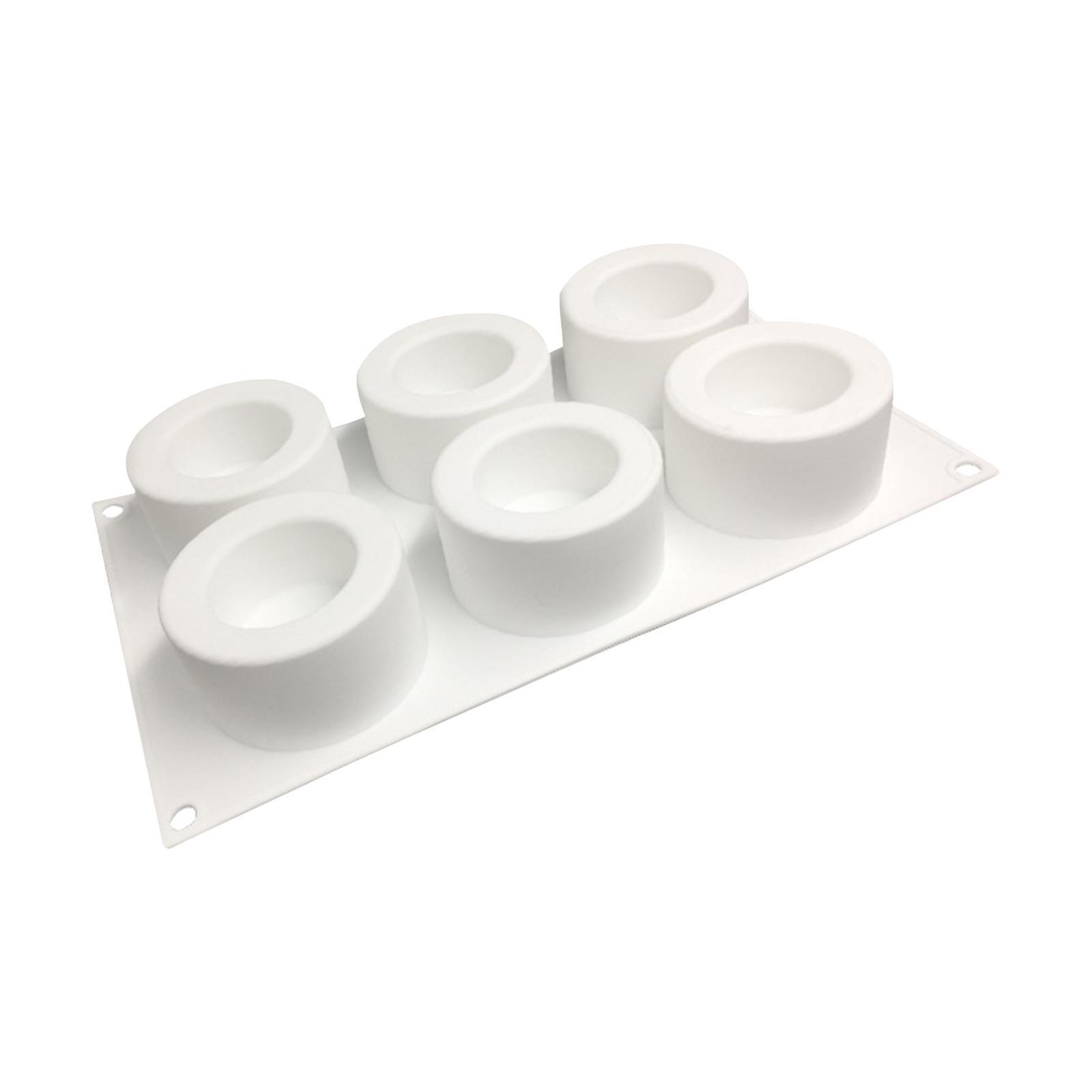 Cake Silicone Pan DIY 6 Hole Cake Making Pan for Kids and Adults Family