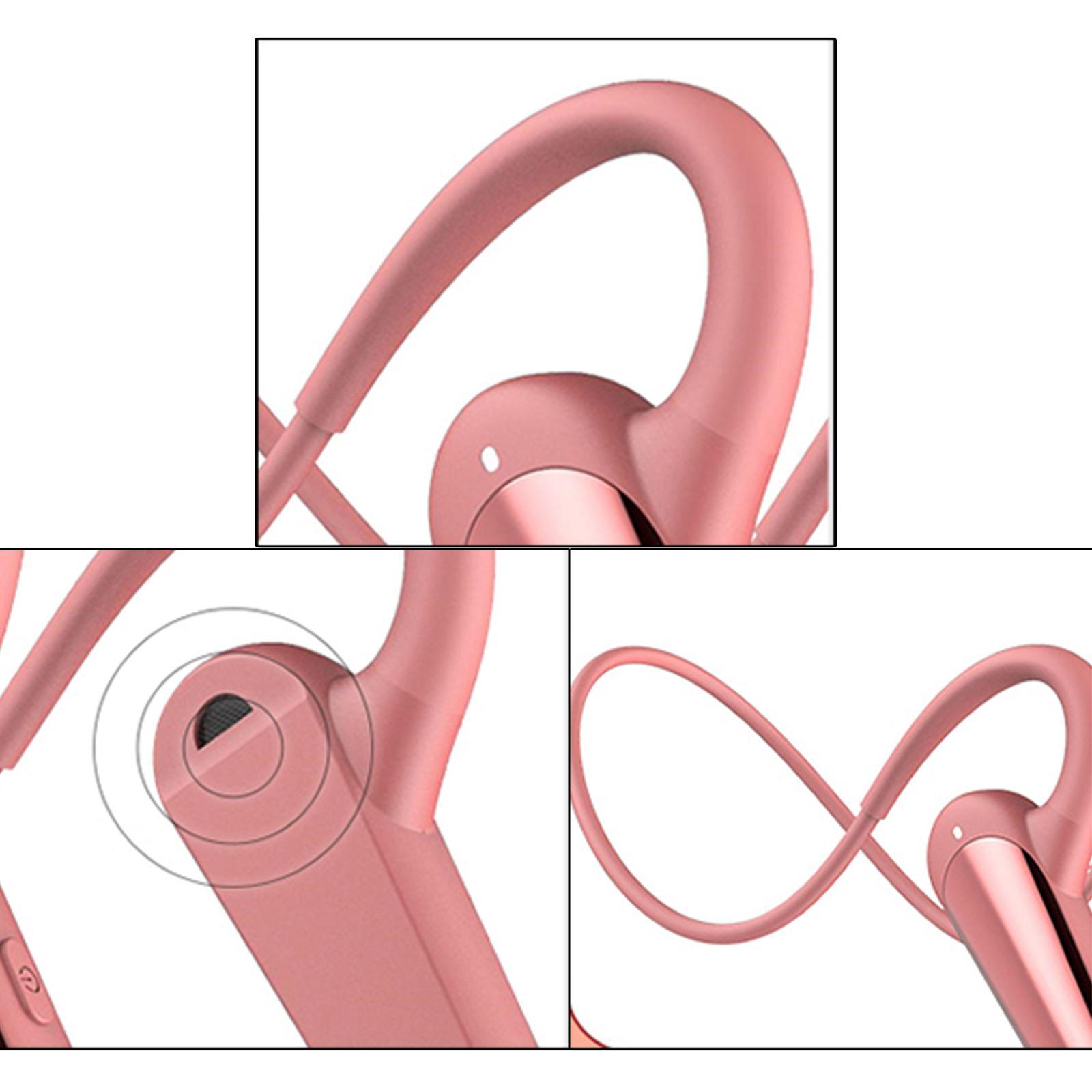 Air Conduction Headset Sweat Resistant Lightweight Open Ear Hands Free Call Stereo Bluetooth 5.0 Headphone for Running Meeting Built-in Mic