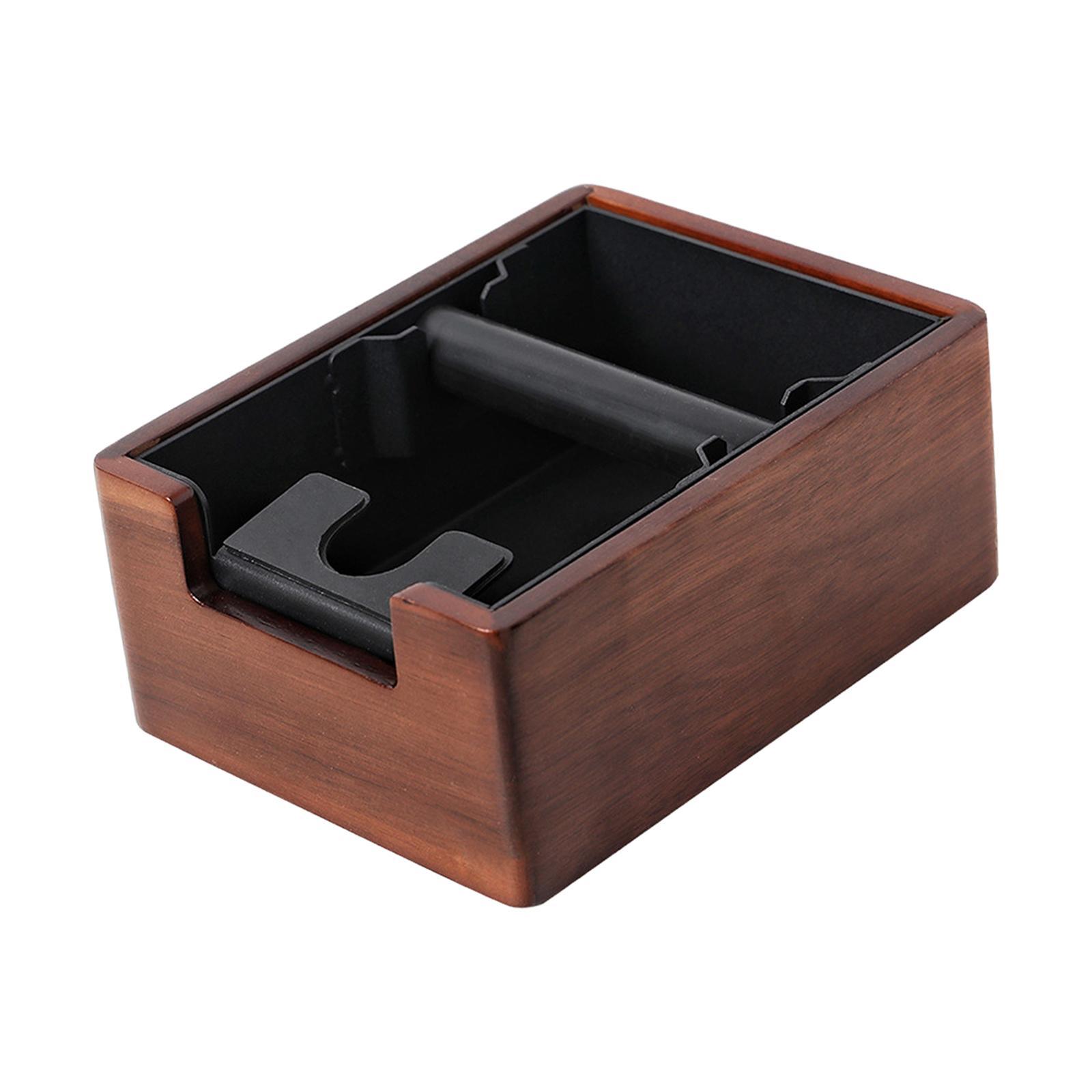 Wooden Residue Box for Coffee Trash Bin for Espresso Machine Accessories