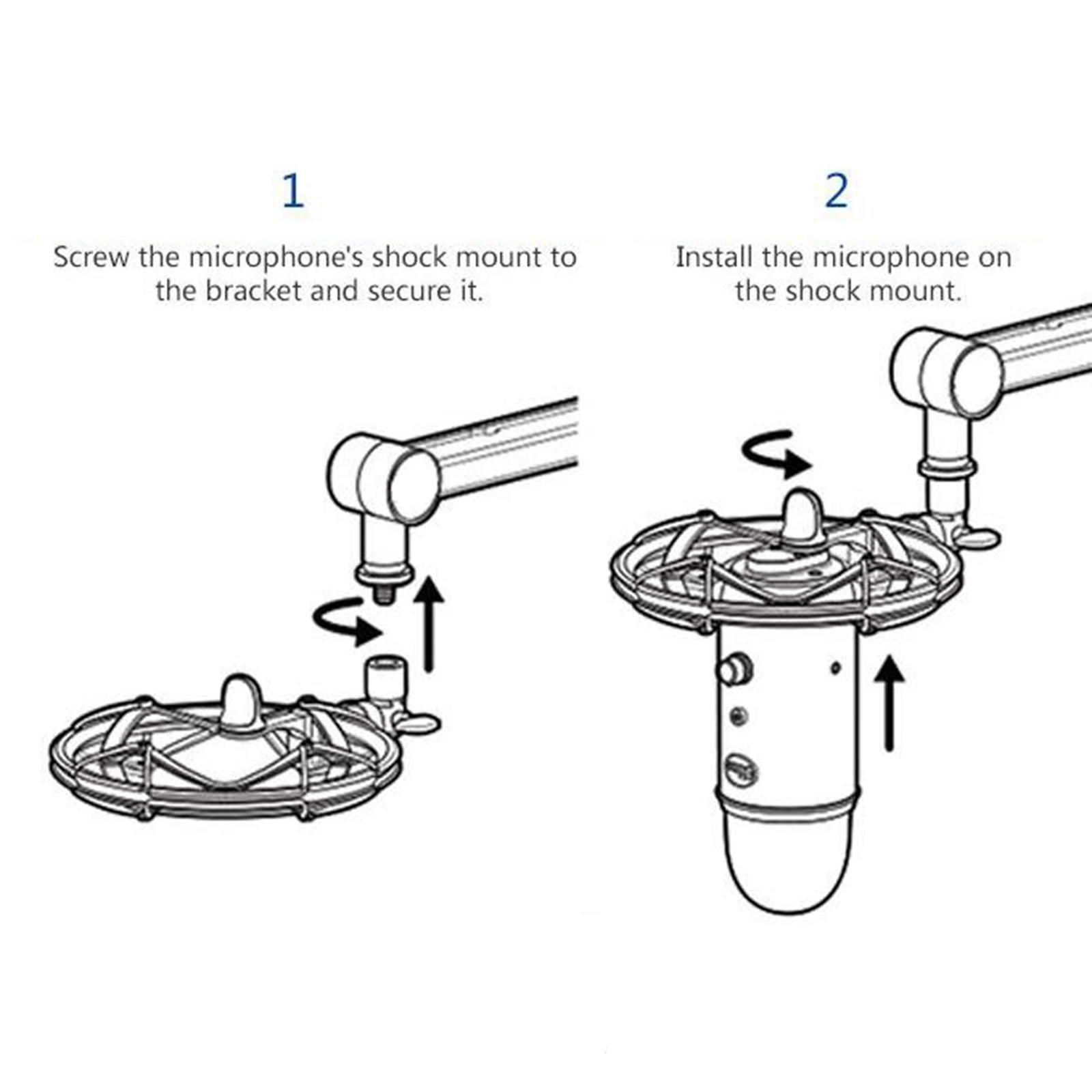 Professional Studio Recording Condenser Mic Shock Mount Shockproof Microphone Holder for Blue Yeti Mics