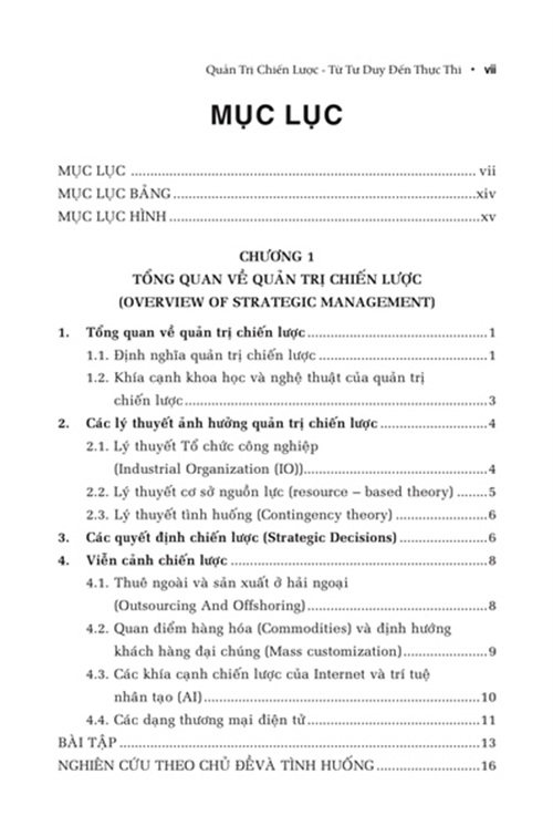 Sách Quản Trị Chiến Lược Từ Tư Duy Đến Thực Thi