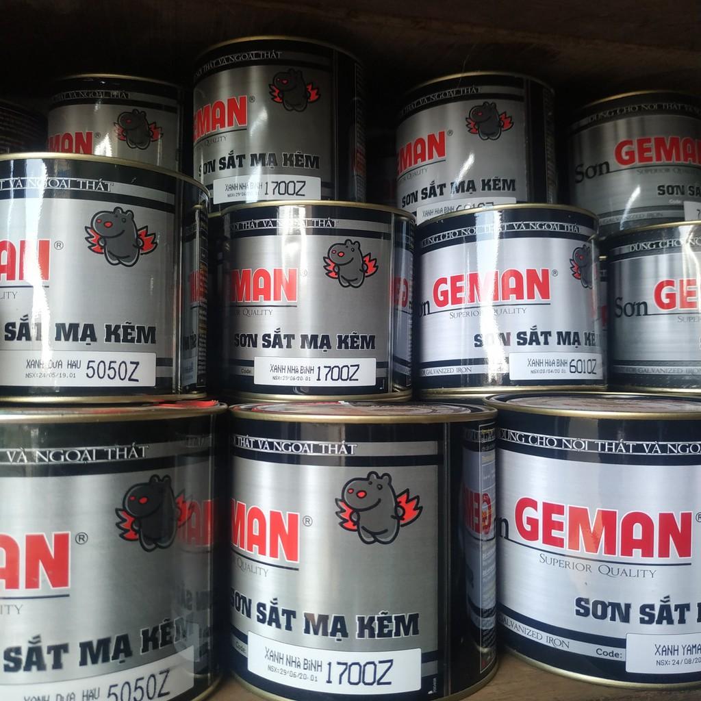 Sơn sắt mạ kẽm GEMAN màu đen lon 3kg