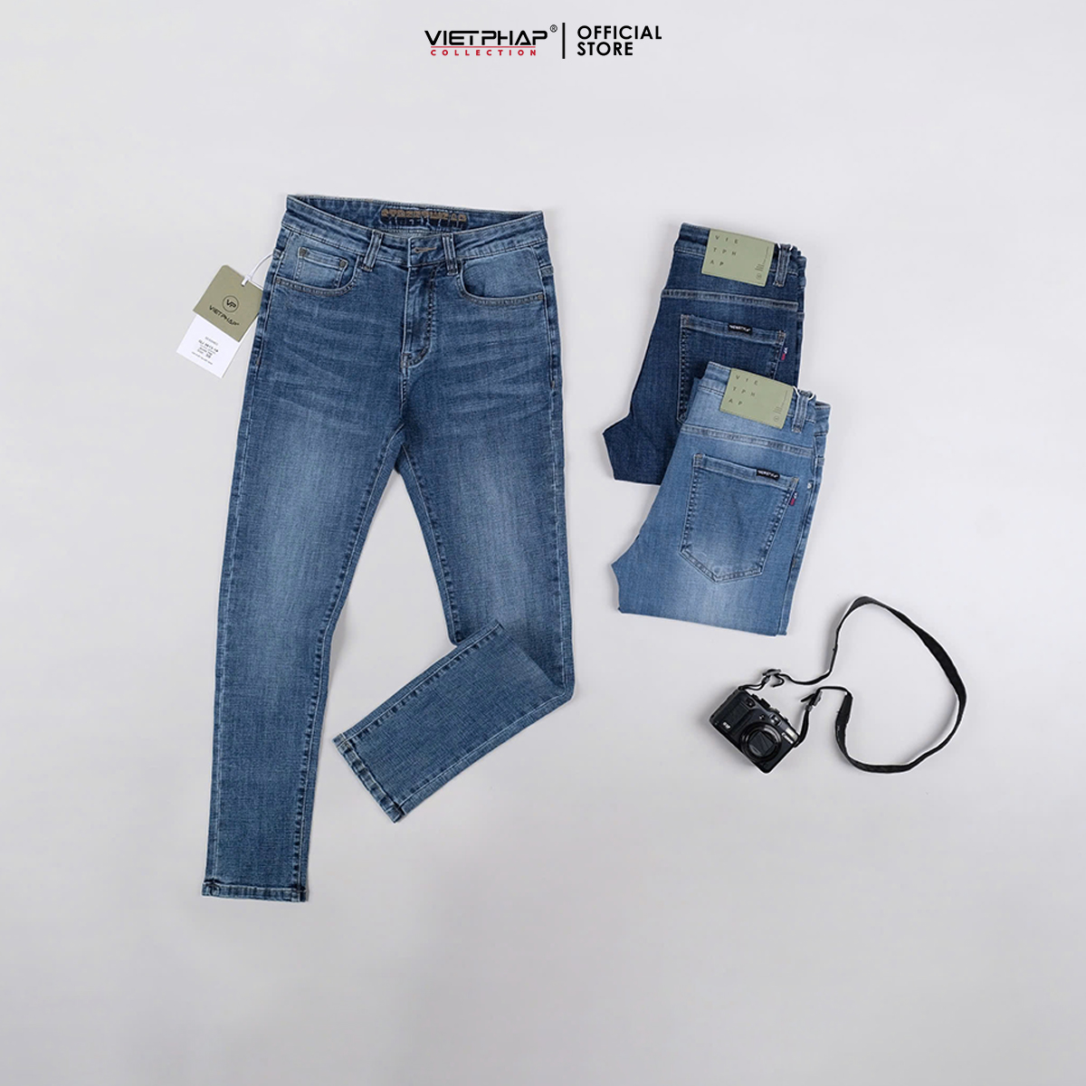 Quần Jeans Nam VIỆT PHÁP/ Chất Cotton Cao Cấp , độ bền màu cao 3613