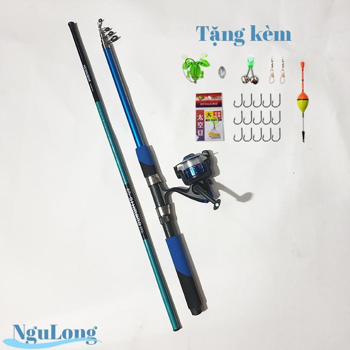 Bộ cần giá rẻ tặng kèm cần tay 2,7m và phụ kiện câu