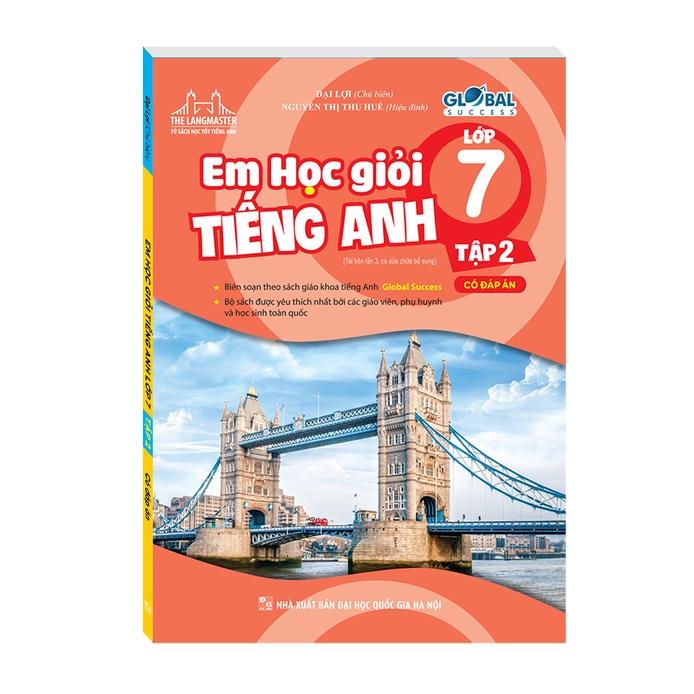 Sách - Combo GLOBAL SUCCESS - Em học giỏi tiếng anh lớp 7 Tập 1 + Tập 2 (có đáp án)