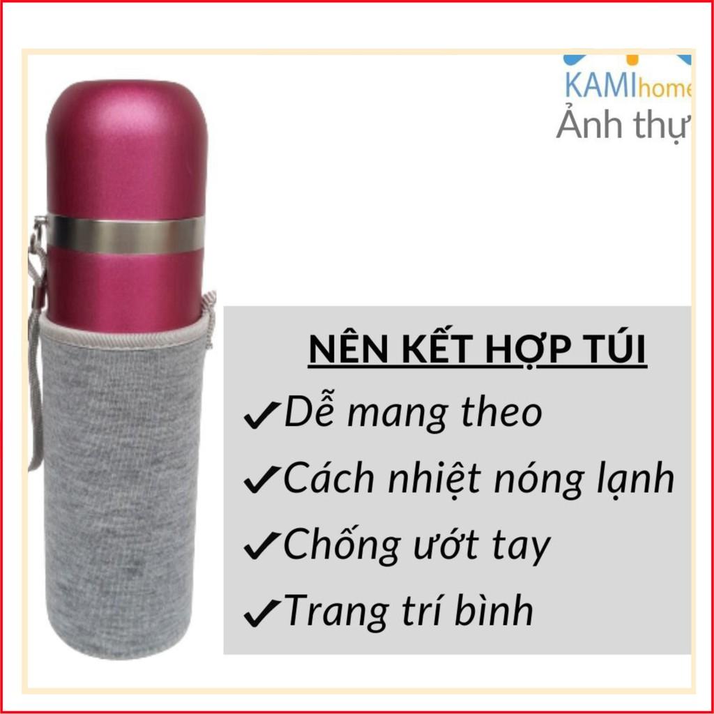 Bình giữ nhiệt 500ml hình in 1 màu Model22001 ly cốc cách nhiệt