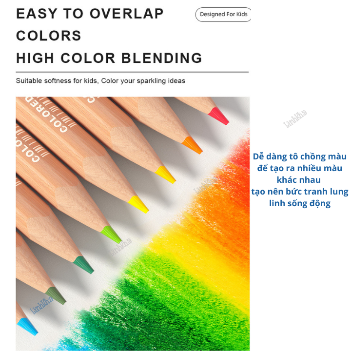 Bộ 36 Bút Chì Màu Cao Cấp Mideer Cho Trẻ Từ 4 Tuổi - Mideer Vibrant Colored Pencil 36 Colors