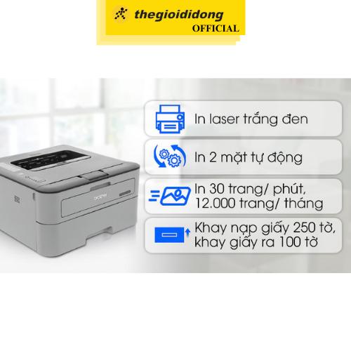 Máy in laser trắng đen đơn năng Brother HL-L2321D - Hàng chính hãng