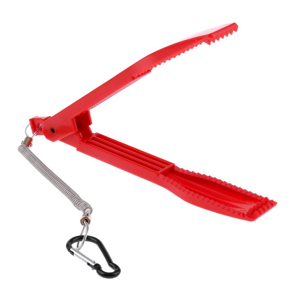 Plastic Fishing Gripper 8.7" Fish Lip Grip Pliers Grabber Keeper Holder with Lanyard