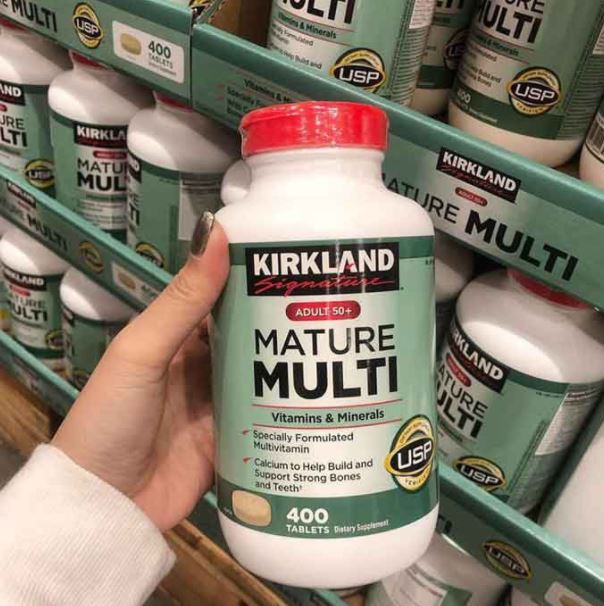 Vitamin tổng hợp cho người từ 50 tuổi Kirkland Adult 50+ Mature Multi tăng sức đề kháng, phòng bệnh lây nhiễm, bệnh do virus, vi khuẩn - OZ Slim Store